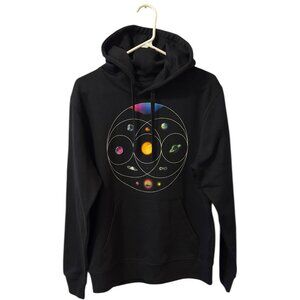 Coldplay Music Of The Spheres Black Hoodie Size L Official Music Merchandise